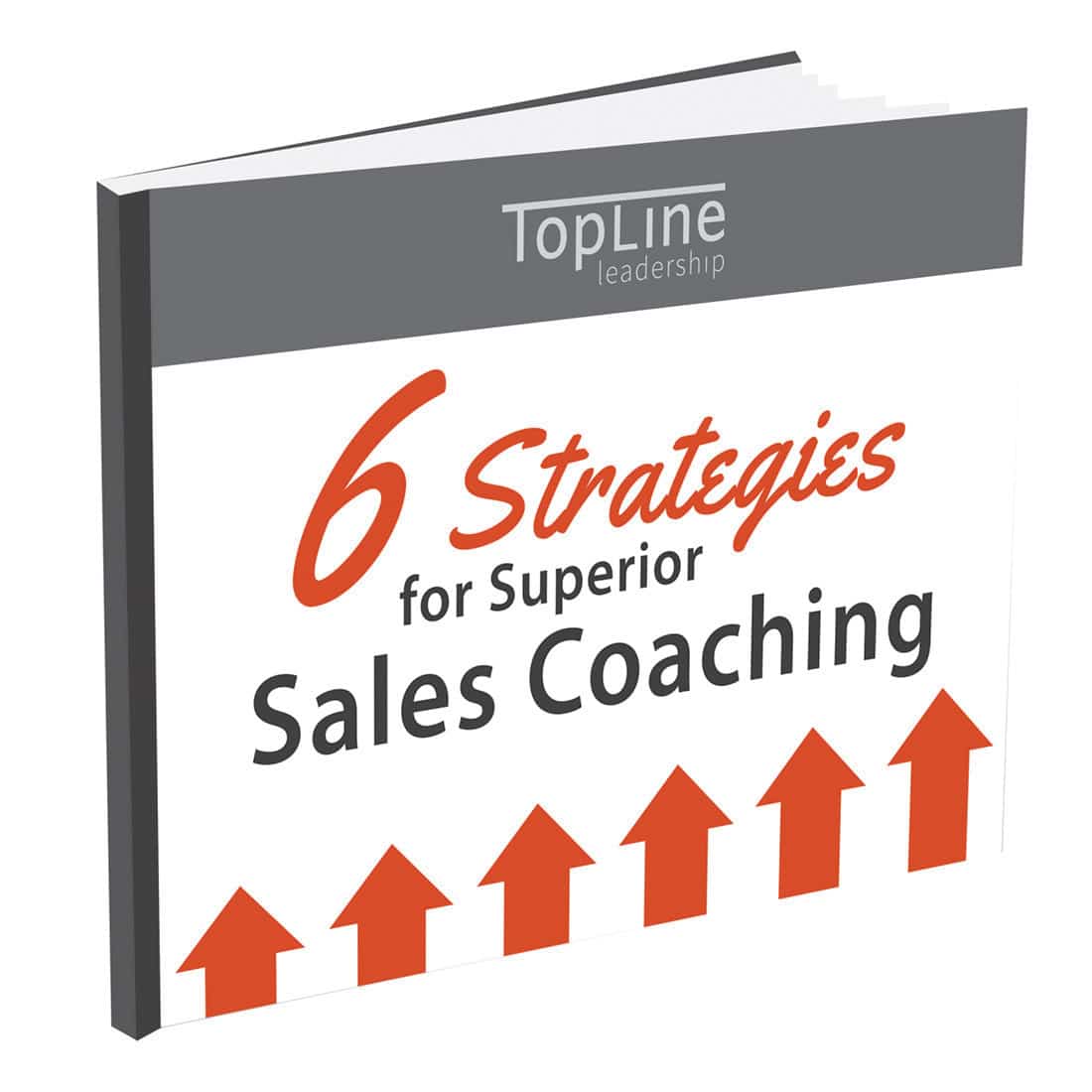 Sales coaching book cover showing upward red arrows
